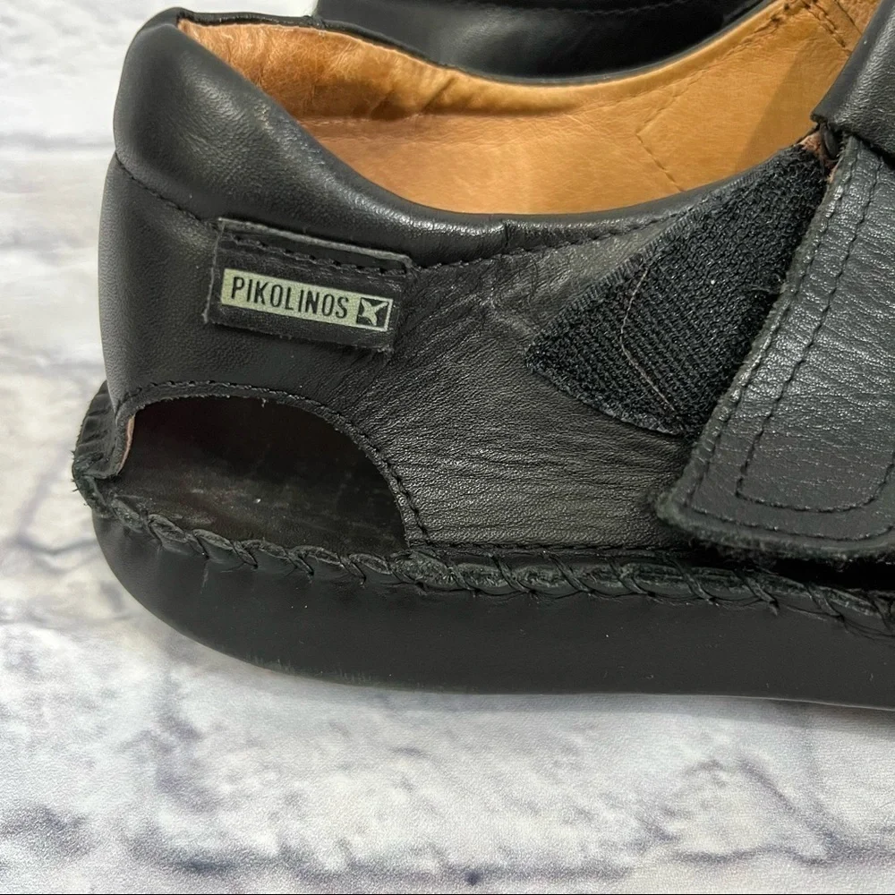 Pikolinos Tarifa leather mens sandals 12.5 Velcro closure